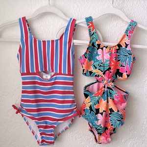 Girls One Piece Swim Bundle - Art Class - Target